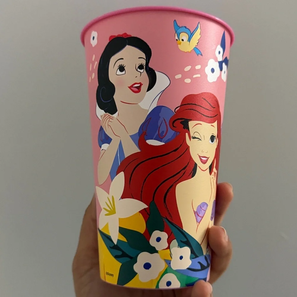 Disney Pink Princess Paper Party Cup with Multicolor Princess Art